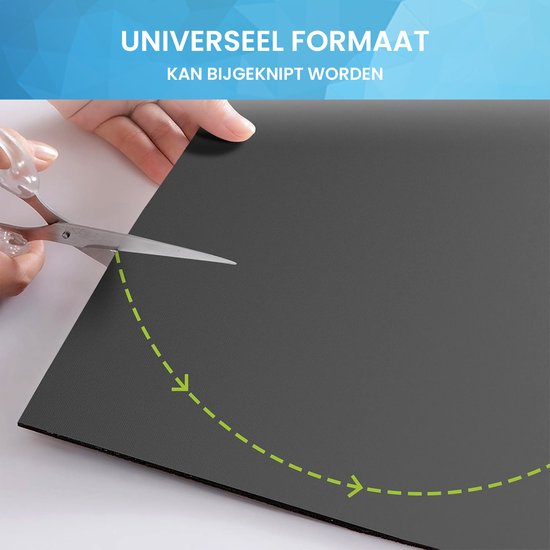 YONO Wasmachine Beschermer Bovenkant - Anti Slip Mat Hoes - 60x50 cm - Zwart