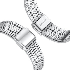 YONO Miami Schakel Bandje 22mm - Horlogebandje geschikt voor Samsung Galaxy Watch 46mm / 3 (45mm) / Gear s3 - Polar Vantage M2 / Grit X - Huawei Watch GT 3 (pro) / 2 - Amazfit GTR - Zilver