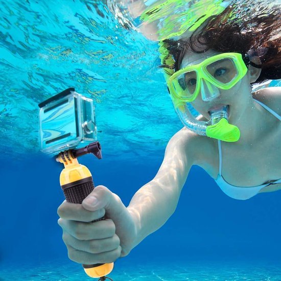 Bobber Handgrip - Drijvend Statief - Stick geschikt voor GoPro - Waterproof Accessoires - Zwart