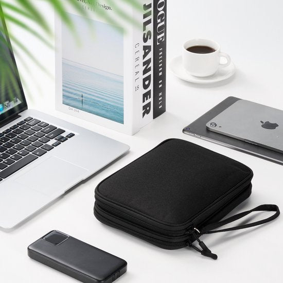 YONO Kabel Organiser Tas - Kabeltas - Organizer Etui - Opbergtas voor Kabels en Accessoires - Zwart