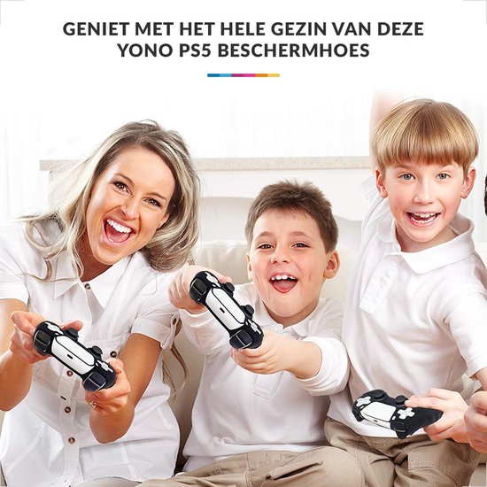 YONO Controller Hoesje geschikt voor PS5 – Skin met Thumb Grip Playstation 5 – Zwart