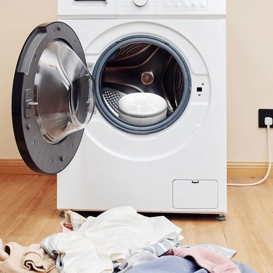 YONO Waszakken Set - 5 Stuks - Wasnetten met Rits voor Wasgoed - Waszak Wasmachine - Groot - Wit