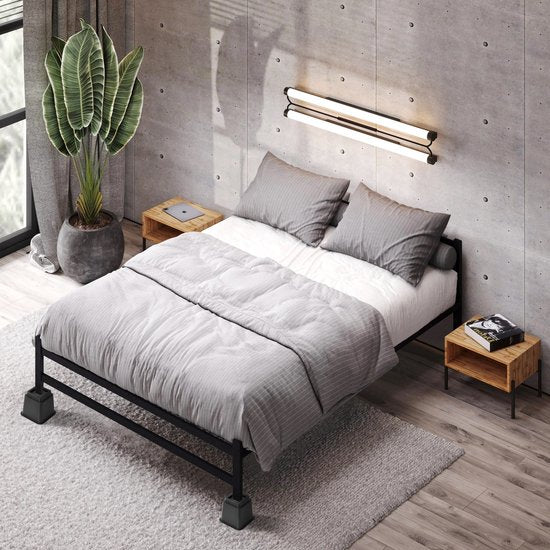 YONO Meubelverhogers - 8 Verhogers Stapelbaar - Bedverhoger - Tafelverhoger - Tafelpoot - Meubel Verhoger - Zwart