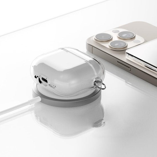 YONO Hoesje geschikt voor Airpods 4 - Case - Siliconen - Transparant