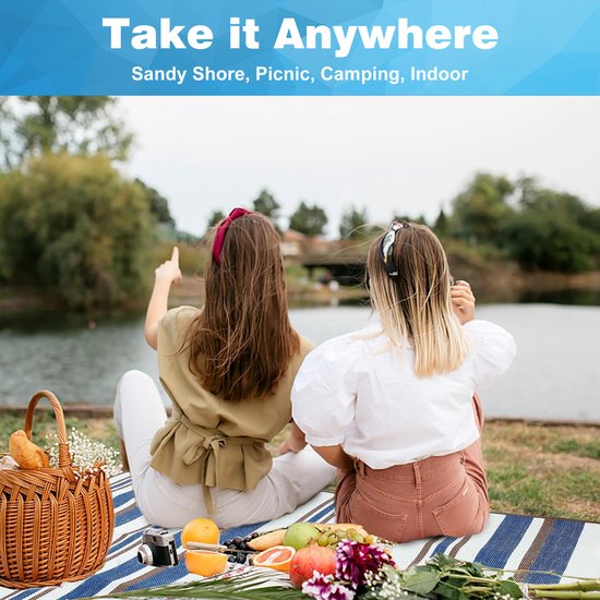 YONO Picknickkleed Waterdicht - 200 x 150 cm - Picknickdeken - Strandlaken - Buitenkleed XL