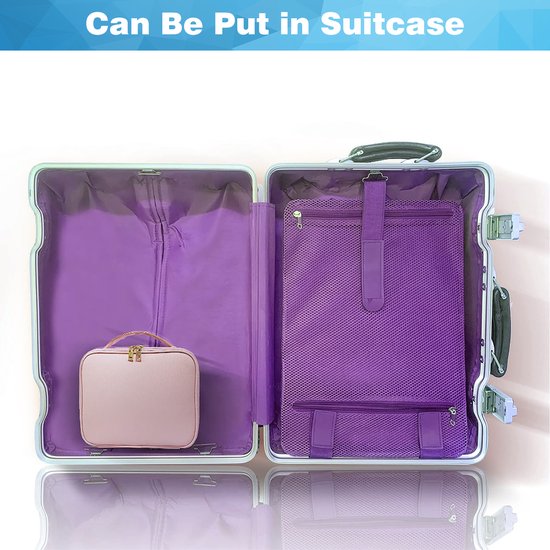 YONO Make Up Tas met Organizers - Beautycase Koffer - Dames en Meisjes - Roze