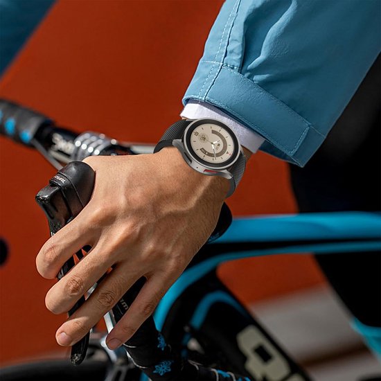 YONO Siliconen Smartwatch Bandje 20mm - geschikt voor Samsung Galaxy Watch 7 - 40mm - 44mm - 6 - Classic - 5 - Pro - 4 - FE - zwart