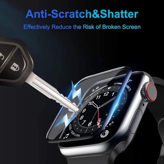 Screen protector geschikt voor Apple Watch - 40mm - Curved Edges - Volledige Bescherming - 3-Pack