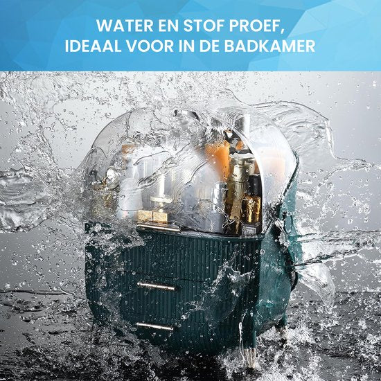 YONO Make Up Organizer Ladekast - Opbergdoos voor Skincare en Sieraden - XL - Donkergroen