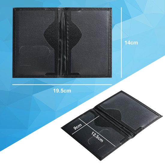YONO Paspoort Hoesje NL - Paspoorthouder Kunstleer - Houder - Cover - Mapje - Zwart