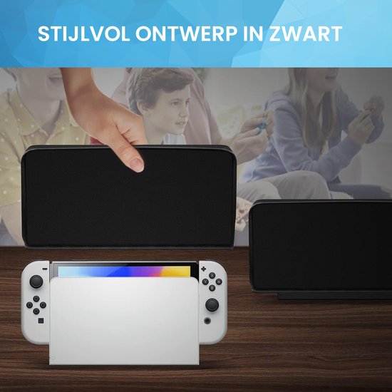 YONO Beschermhoes geschikt voor Nintendo Switch - OLED - Stofkap - Hoesje - Accessoires - Zwart