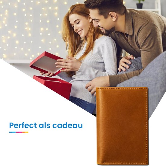 YONO Paspoort Hoesje - Paspoorthouder Leer - Houder - Cover - Mapje - Bruin