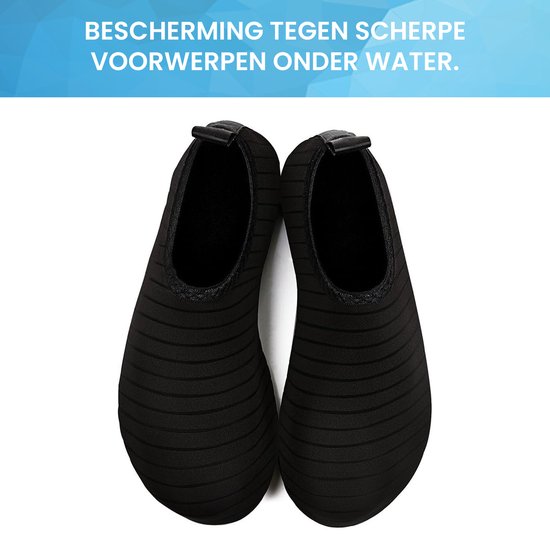 YONO Waterschoenen voor Volwassenen - Anti-Slip Zwemschoenen Dames en Heren - Zwart - Maat 38-39