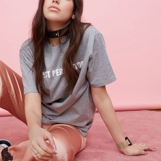 YONO Milanees Bandje geschikt voor Fitbit Versa 4 / Sense 2 – Rose Gold – Small