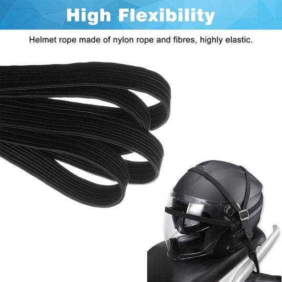 YONO Snelbinder Fiets met Haak - Bagagebinder Universeel - Spin Binder - Spanelastiek - Zwart