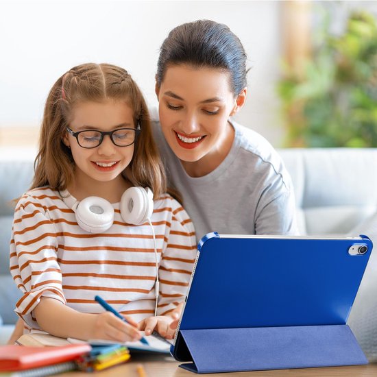 YONO Hoes geschikt voor iPad 10e Generatie - 2022 - 10.9 inch - Case Cover - Tablet Hoesje - Donkerblauw