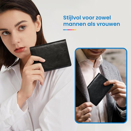 YONO Paspoort Hoesje - Paspoorthouder Kunstleer - Houder - Cover - Mapje - Bruin