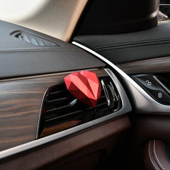 YONO Luxe Luchtverfrisser Auto Hartje – Met Ventilatie Houder Clip - Rood