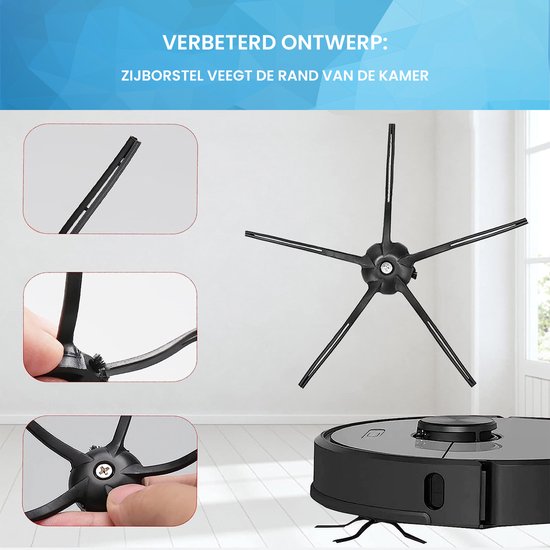 YONO Accessoires Set geschikt voor Xiaomi Mi Roborock S7 / S7+ / S7 MaxV / S7 MaxV Plus / S7 MaxV Ultra - Vervangbare Robot Stofzuiger Onderdelen - Filter, Mop en meer - 14 in 1