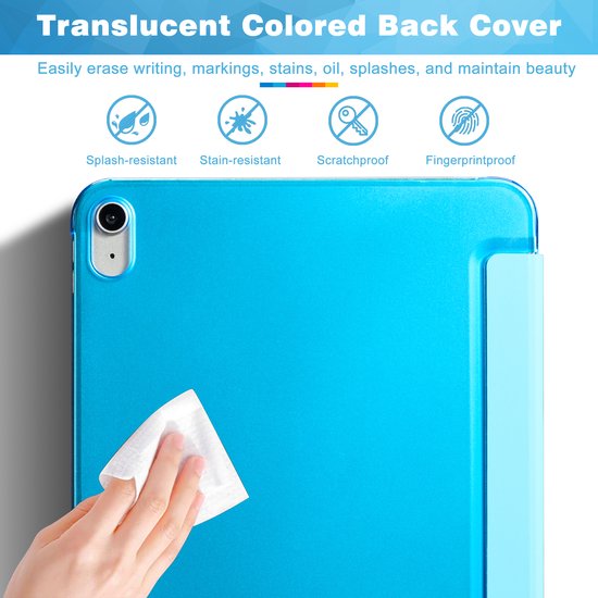 YONO Hoes geschikt voor iPad 10e Generatie - 2022 - 10.9 inch - Case Cover - Tablet Hoesje - Lichtblauw
