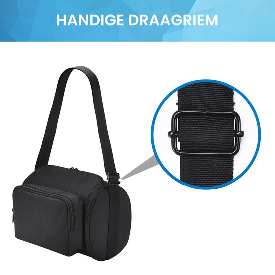 YONO Case geschikt voor Sonos Move / Move 2 - Bescherm Hoes met Draagriem - Zwart