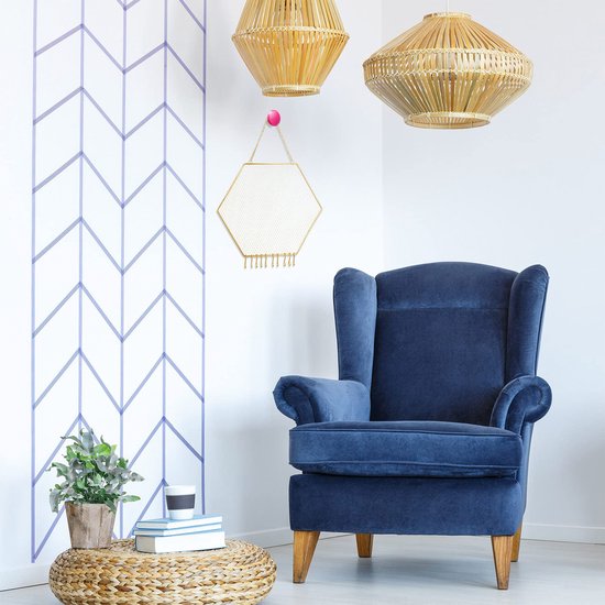 YONO Sieradenrekje Hexagoon - Hangend Rekje voor Opbergen Oorbellen / Ketting / Armband - Houder Display Rekje - Goud