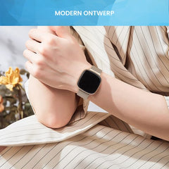 YONO Milanees Bandje geschikt voor Fitbit Versa 4 / Sense 2 – Champagne – Large