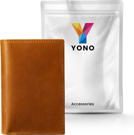 YONO Paspoort Hoesje - Paspoorthouder Leer - Houder - Cover - Mapje - Bruin