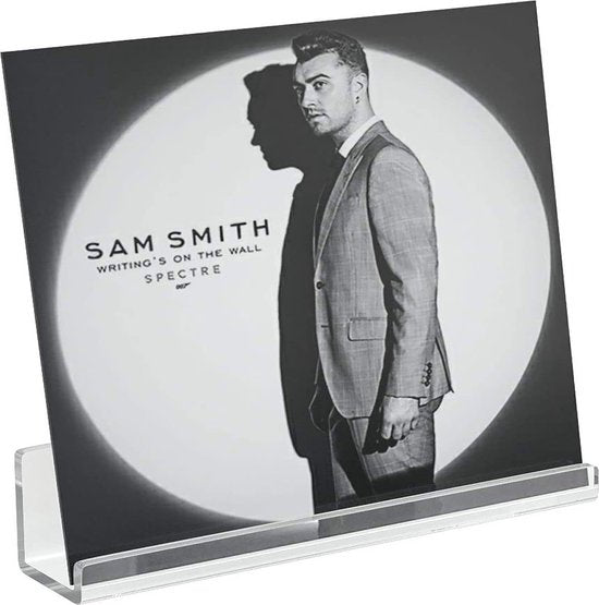 YONO LP Opbergsysteem Acryl - Houder aan de Muur - Platen Standaard - Display - Vinyl Rek - Platenhouder - 6 Stuks - Transparant