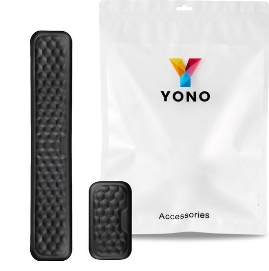 YONO Polssteun Toetsenbord en Muis - Ergonomisch - Computer - Laptop - Anti Slip - Ondersteuning - Zwart