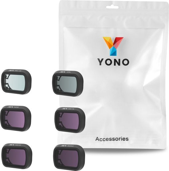YONO Filter Set geschikt voor DJI Mini 4 Pro - Cpl - Uv - ND8 16 32 64 - Accessoires