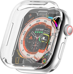 YONO Hoesje geschikt voor Apple Watch 10 - 42mm - Screenprotector Case - TPU - Transparant