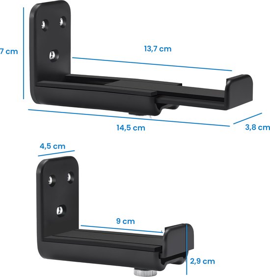 YONO Soundbar Beugel Universeel - Set - Houder - Mount - Steun - Muurbeugel - Zwart