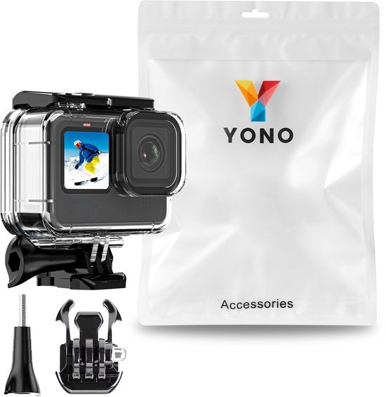 YONO Waterdichte Behuizing geschikt voor GoPro Hero 13 - Dive Case met Buckle - Transparant