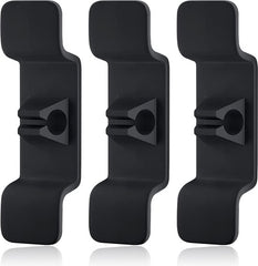 YONO Kabel Haspel Zelfklevend - Mini Organiser - Kabelhaspels voor Keuken Apparaten - Kabelhouder Binders - Zwart - 3 Stuks