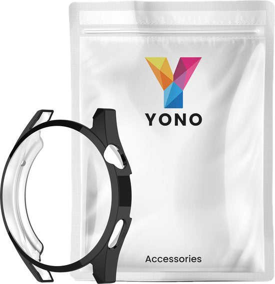 YONO Bumper geschikt voor Huawei Watch GT 3 - 46mm - Full Cover Soft Case - Hoesje - Zwart