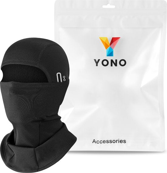 YONO Bivakmuts Sport - Balaclava Fleece - Ski Mask - Helm Muts - Motor - Fiets - Winter - Zwart