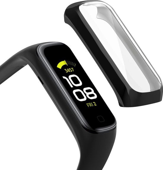 YONO Bumper geschikt voor Galaxy Fit 2 – Siliconen Case – Screenprotector Hoesje – Zwart