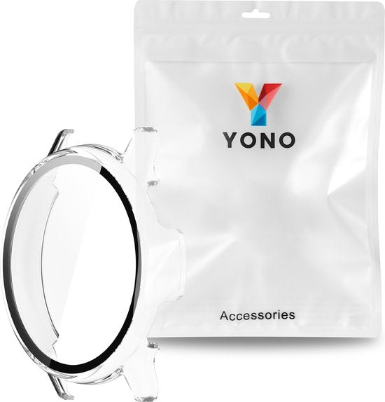 YONO Hoesje geschikt voor Garmin Vivoactive 5 - Screenprotector Case - Glas - Transparant