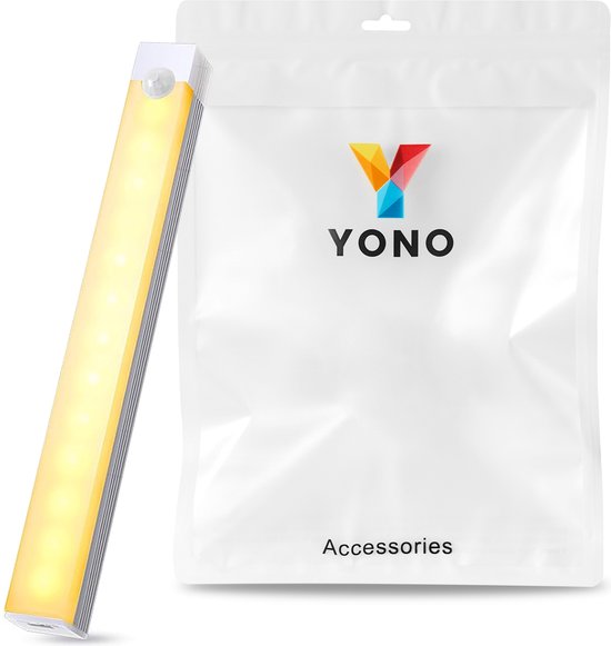 YONO Kastverlichting met Bewegingssensor Oplaadbaar - 50cm - Keukenverlichting Onderbouw Led - Draadloos - Magnetisch Zelfklevend