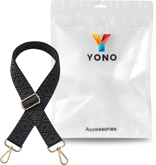 Bandoulière pour sac YONO - Bandoulière réglable - Zwart