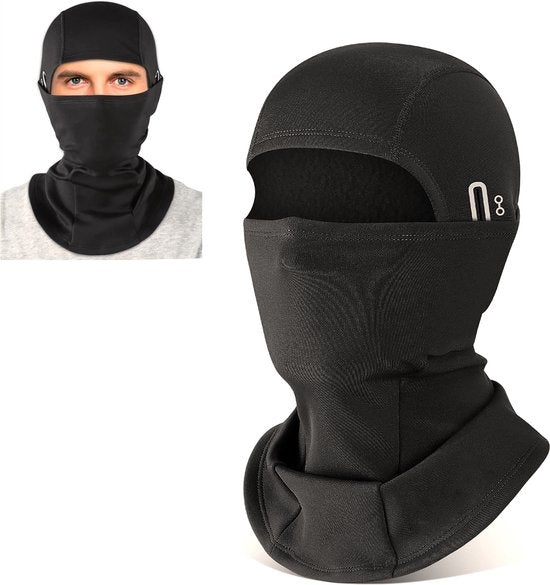 YONO Bivakmuts Sport - Balaclava Fleece - Ski Mask - Helm Muts - Motor - Fiets - Winter - Zwart