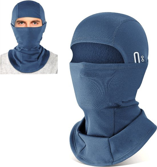YONO Bivakmuts Sport - Balaclava Fleece - Ski Mask - Helm Muts - Motor - Fiets - Winter - Donkerblauw