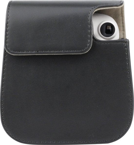 YONO Case geschikt voor Fujifilm Instax Mini 11 / 9 / 8 – Hoesje met Draagriem – Camera Tas - Zwart