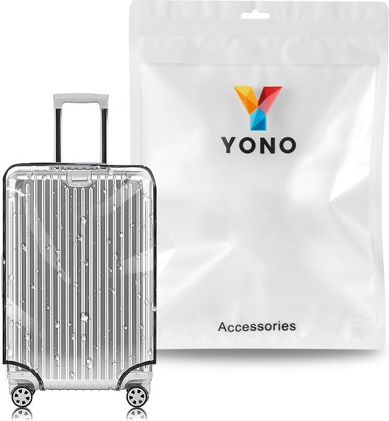 YONO Kofferhoes Transparant - Koffer Beschermhoes - Medium