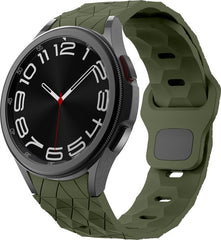 YONO Hexagon Bandje 20mm - Horlogebandje geschikt voor Samsung Galaxy Watch 7/6/5/4 (40/43/44/47mm Classic & Pro) - Donkergroen
