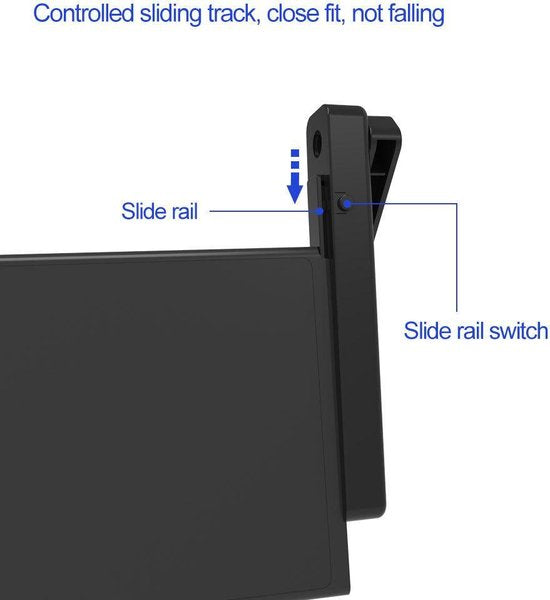 Spelcomputer Autohouder / Hoofdsteun Houder - Geschikt voor Nintendo switch - Zwart