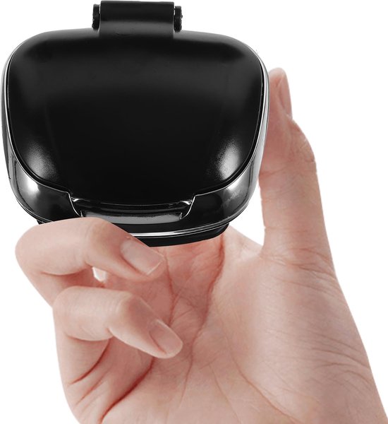 YONO Auto Asbak met Led - Zelfklevend - Deksel - Autoasbak - Zwart