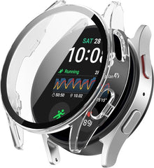YONO Hoesje geschikt voor Samsung Galaxy Watch 7 - 44mm - Screen Protector Bumper Case - Transparant
