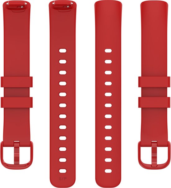 YONO Siliconen Bandje geschikt voor Fitbit Inspire 3 - Rood - Small
